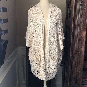NWT Forever 21 boho open cardigan cream size S
